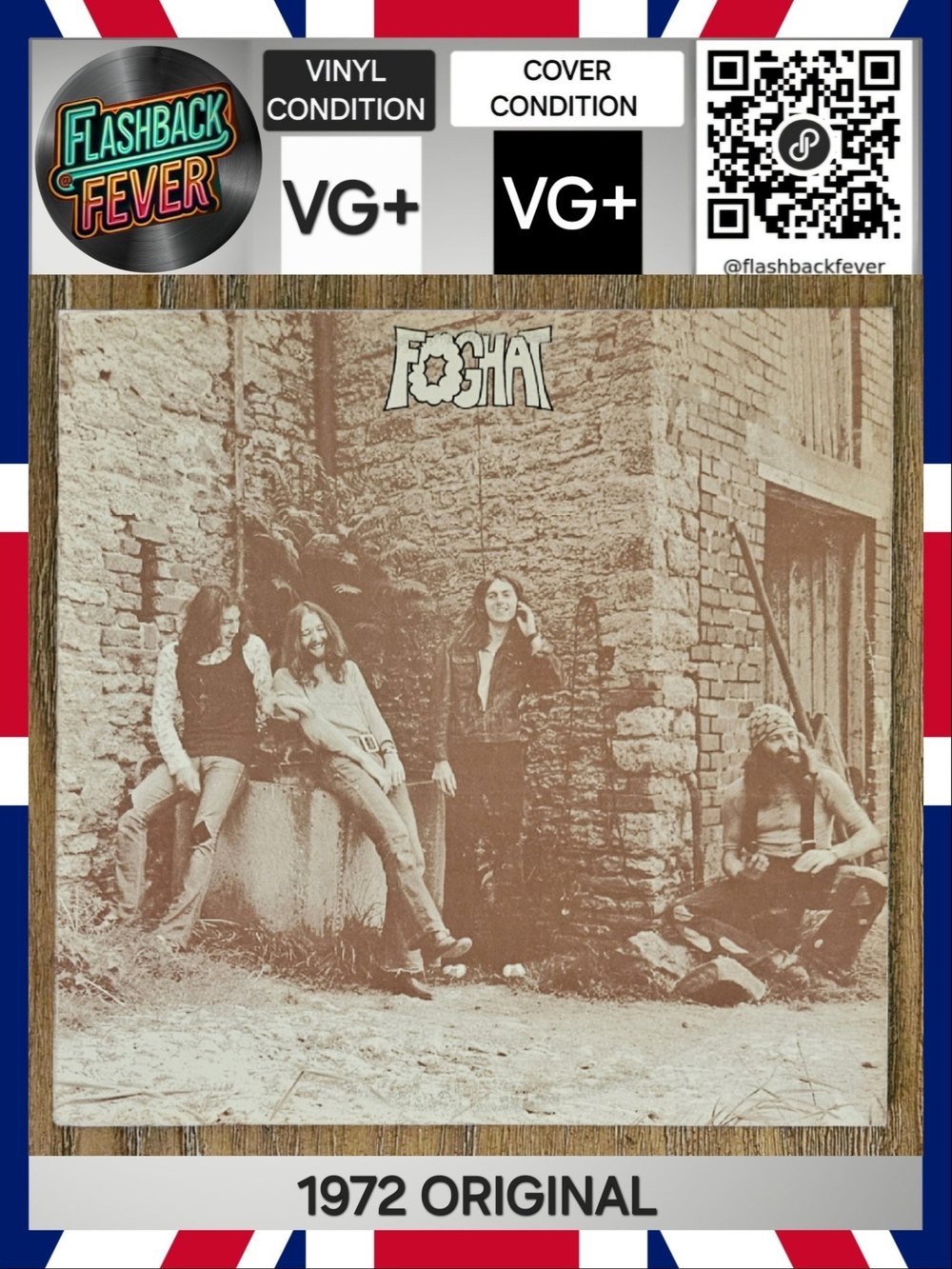 FOGHAT•Foghat•1972 US Stereo (#BR 2077) Terre Haute Pressing
